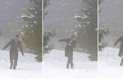 Vjetar i snijeg na Alpama 'zaljuljali’ N. Sarkozyja