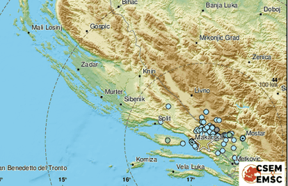 Novi potres od 3,4 Richtera kod Gruda, osjetio se i u Dalmaciji: 'Snažno je zatreslo, ali kratko'