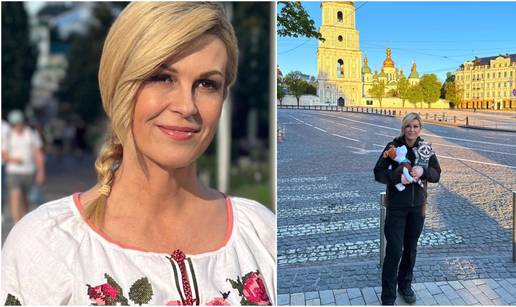 Kolinda otputovala u Kijev pa je pozirala u ukrajinskoj narodnoj nošnji: 'Jako prikladno, bravo!'