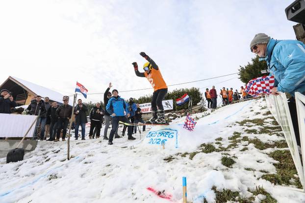 24SATA Zabok: Organizirano je natjecanje u skijaškim skokovima "Turneja 4 brega"