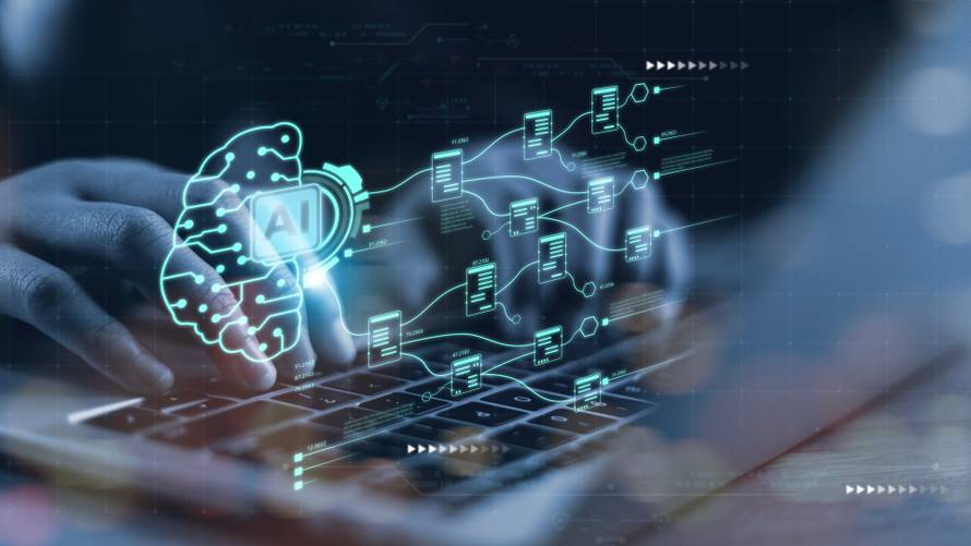 Ai,Or,Artificial,Intelligence,Concept.,Businessman,Using,Computer,Use,Ai