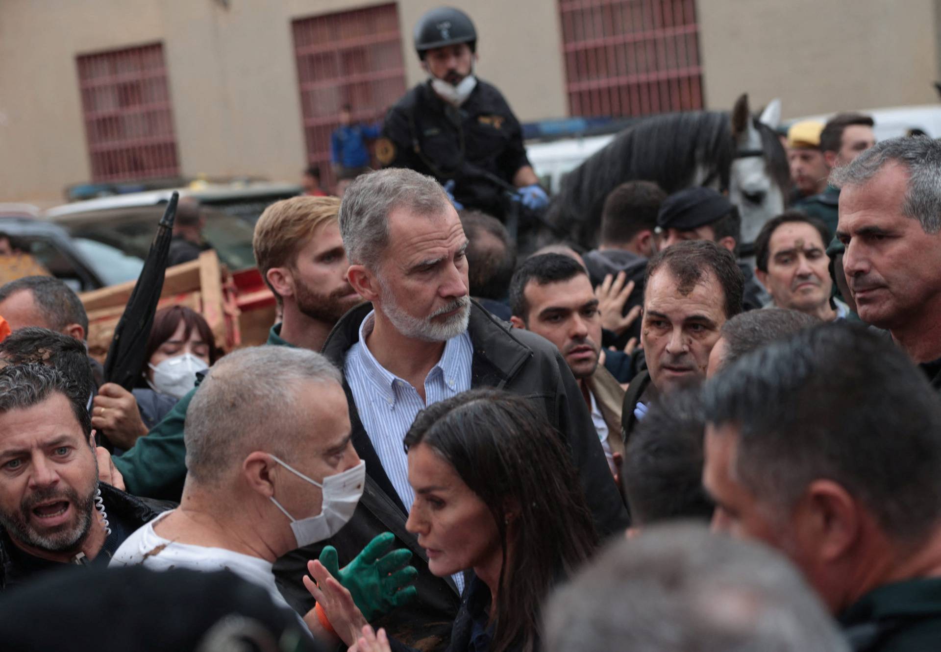 Spain's King Felipe visits areas affect by flooding in Spain