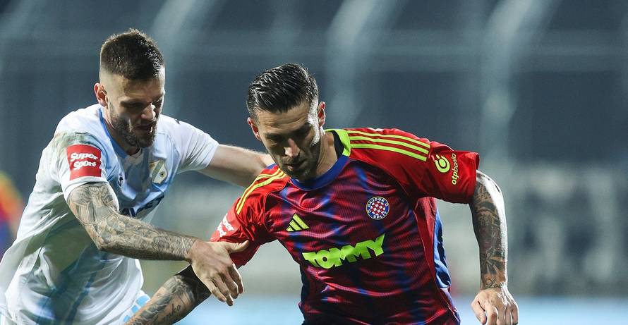 Susret Rijeke i Hajduka u četvrtfinalu Hrvatskog nogometnog kupa