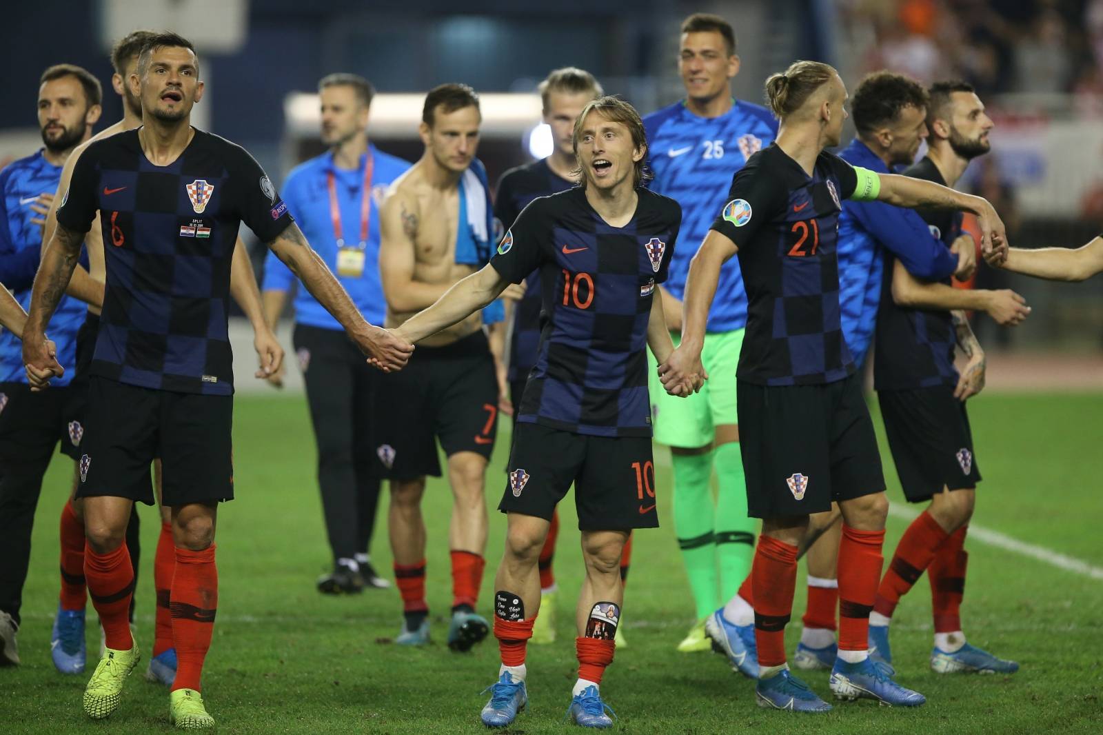 Split: Slavlje na Poljudu nakon Å¡to je Hrvatska pobjedila MaÄarsku s velikih 3:0