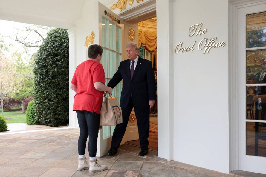 U.S. President Donald Trump in the Oval Office at the White House