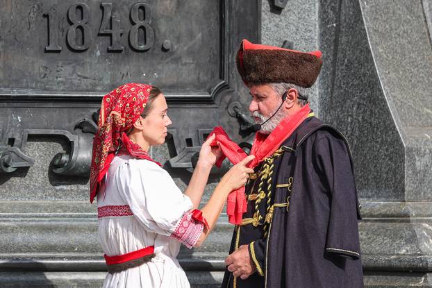 Obilježavanje Dana kravate u Hrvatskoj na Trgu bana Josipa Jela?i?a