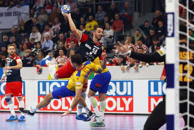 EHF 2024 Men's European Handball Championship - Preliminary Round - Group B - Croatia v Romania