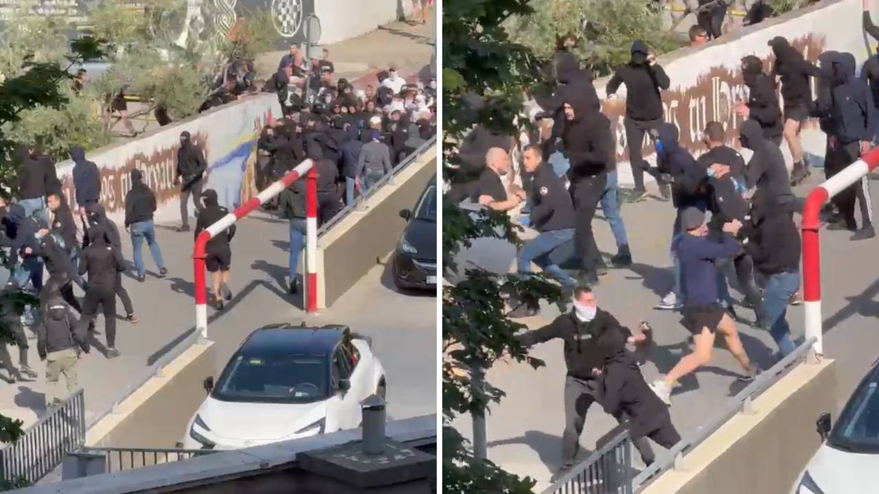 VIDEO Pogledajte kako je došlo do masovne tučnjave BBB-a i Torcide na Pujankama u Splitu