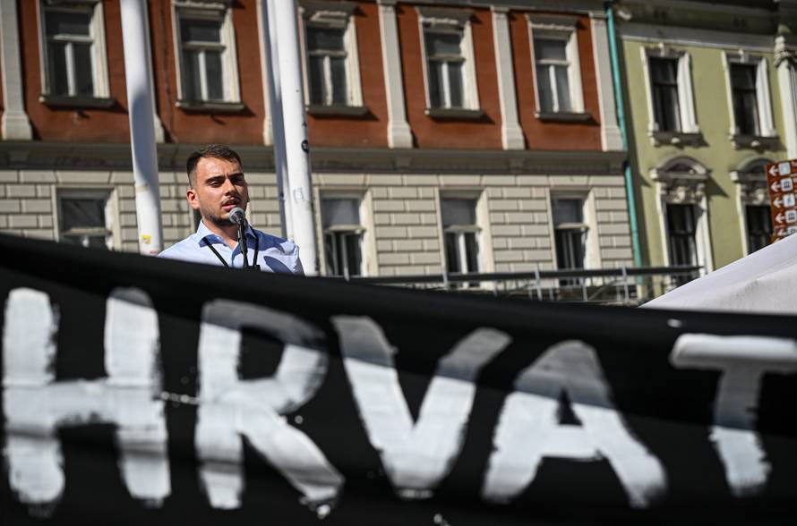 Zagreb: Održan "Prosvjed za spas hrvatske kulture, ne uvozu stranih radnika"