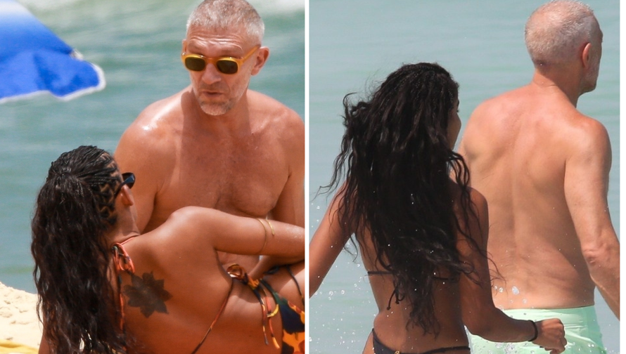 Francuski glumac (57) uživa na plaži s 30 godina mlađom: Svi gledali njezin minijaturni badić