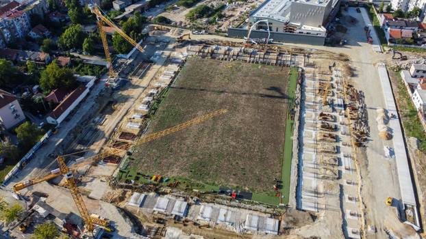 Stadion iz zraka: Pogledajte kako napreduju radovi u Kranjčevićevoj