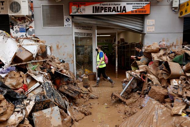 Aftermath of floods in Spain