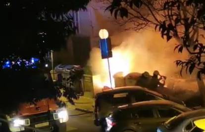 U Splitu izgorjela 2 kontejnera: 'Sukljalo je, čula se i eksplozija'