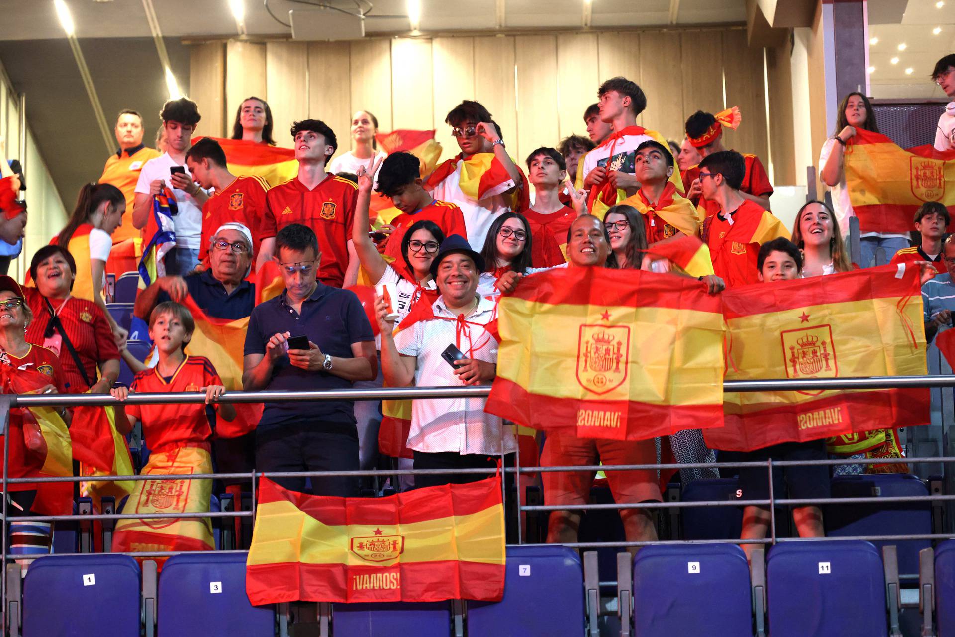 UEFA Nations League - Spain celebrate winning the UEFA Nations League