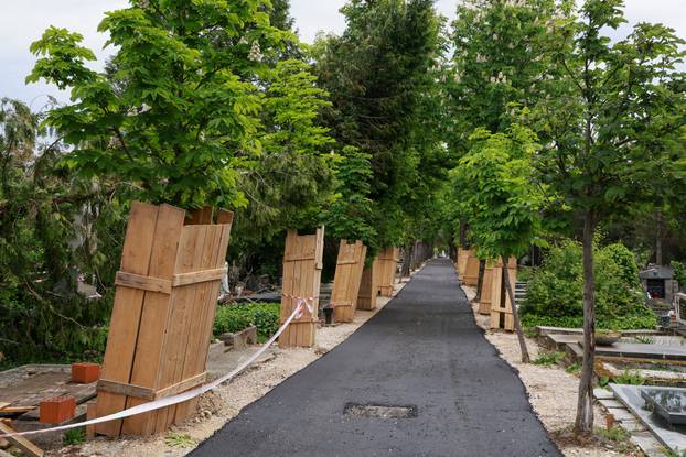 U oluji porušena stabla na Mirogoju napravila su veliku štetu