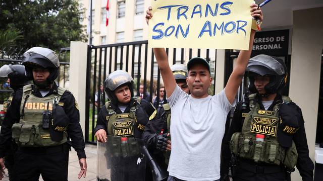 Protest by LGBT community groups in Lima