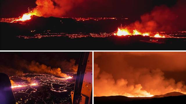 VIDEO Pogledajte nevjerojatne prizore s Islanda: Lava posvuda, stupovi dima ispunili su nebo...