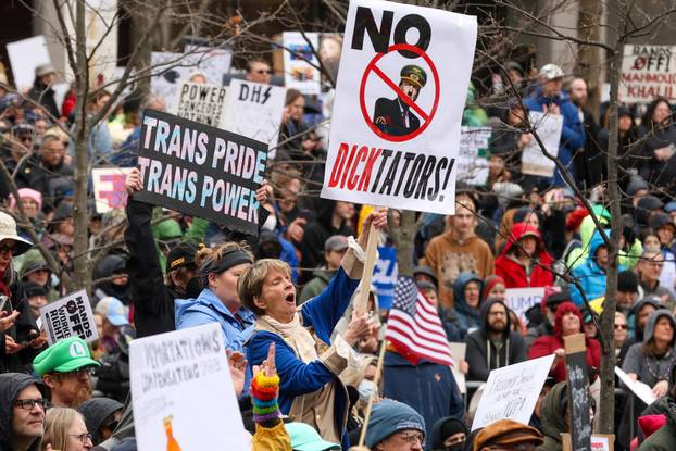 Anti-Trump “Hands Off” protest in Boston