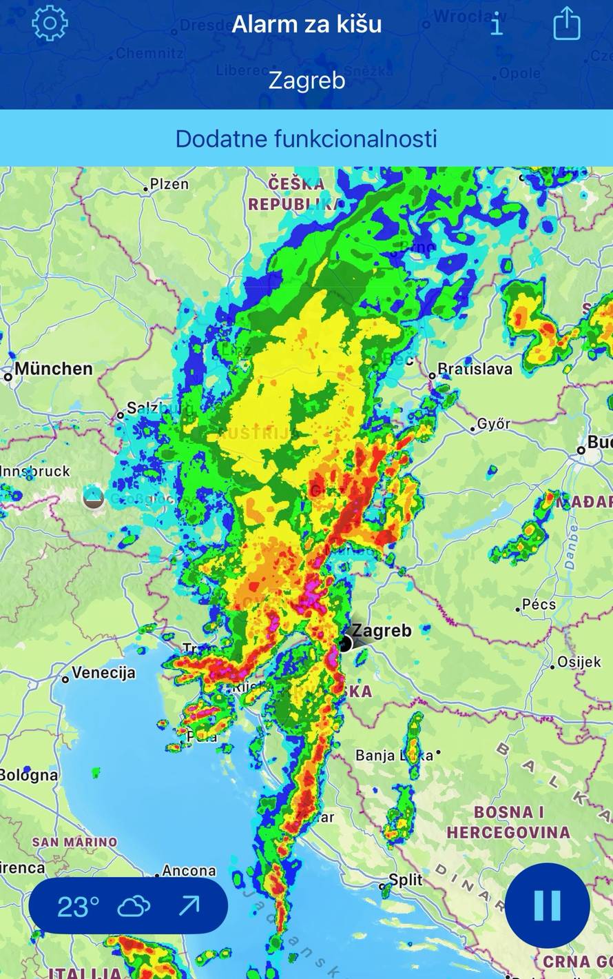 VIDEO Nevrijeme u Zagrebu: 'Sve se smračilo u sekundi!'