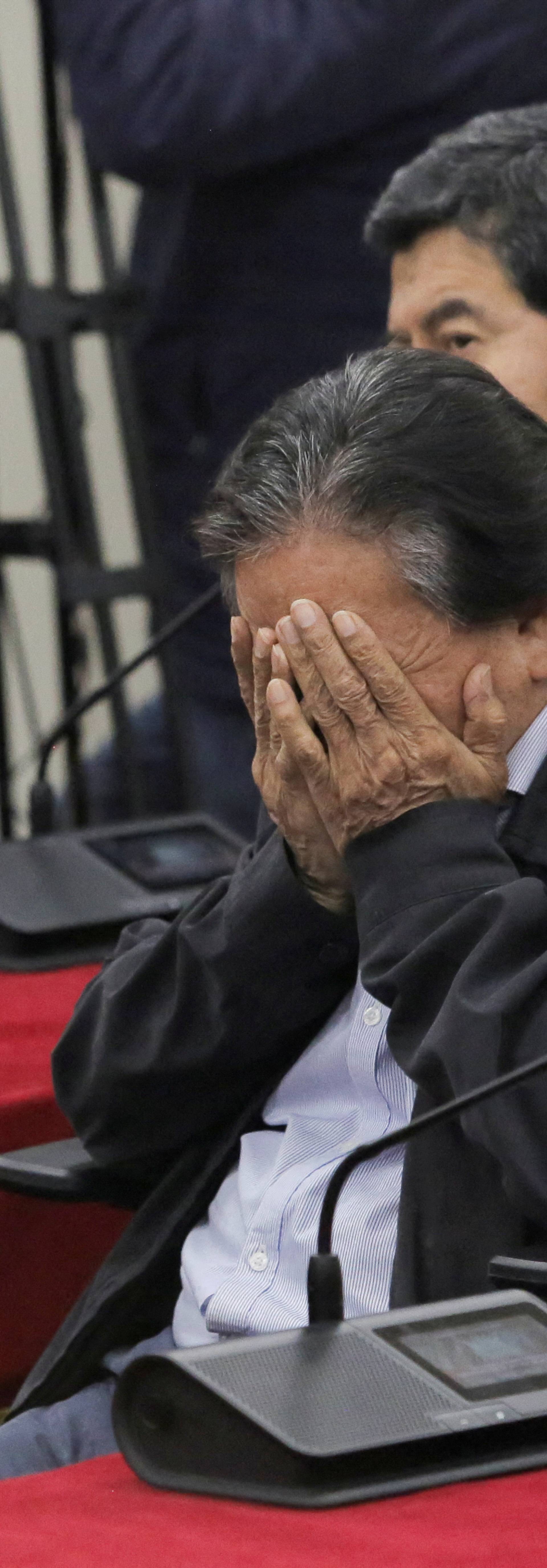 Peru's former President Alejandro Toledo appears in court in Lima