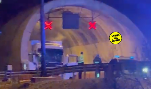 VIDEO Drama na A1: Zapalio se kamion u tunelu Bristovac, promet u prekidu