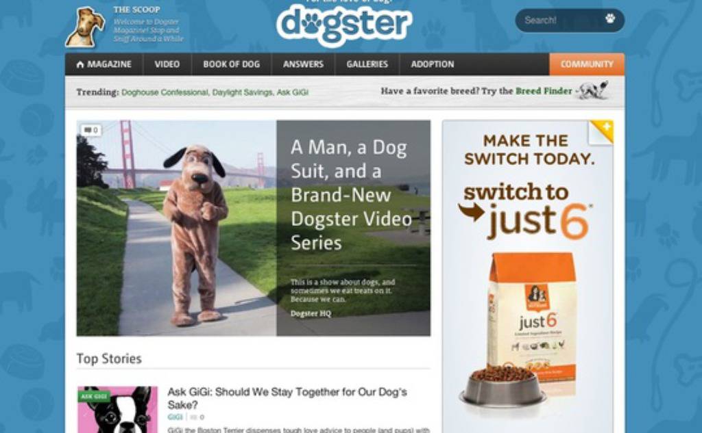 Dogster screenshot