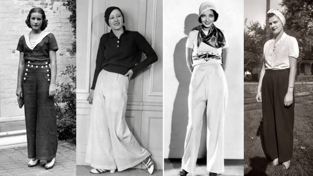 Visokog struka i široke: Ženske hlače iz 30-ih godina prošloga stoljeća bile su vrlo elegantne