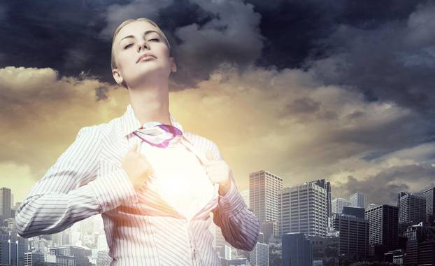 She feels powerful and brave