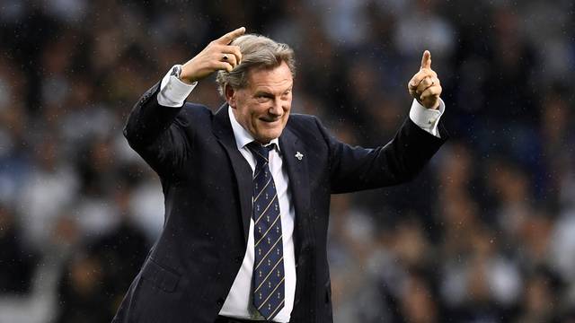 FILE PHOTO: Former Tottenham player and manager Glenn Hoddle during the ceremony after the game