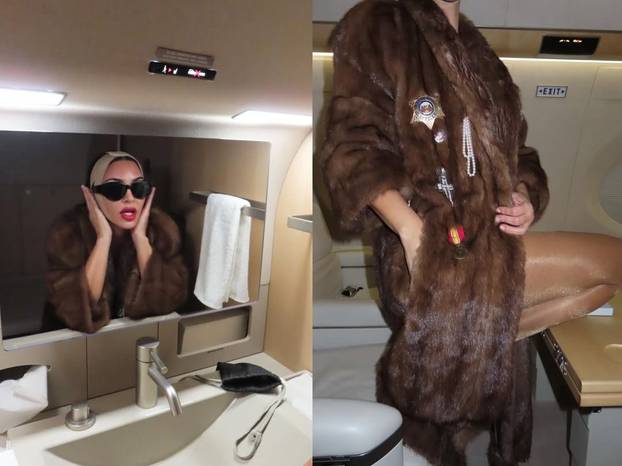 Kim Kardashian u donjem rublju u avionu: Svojim je odjevnim kombinacijama šokirala i ranije