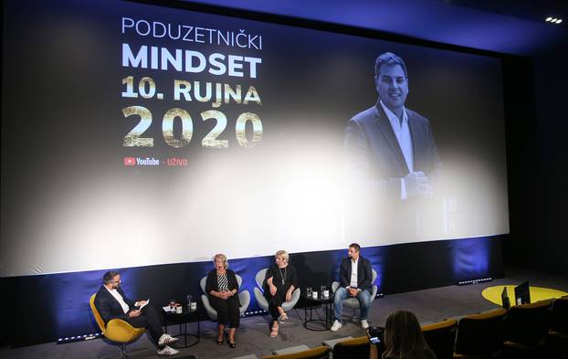 Zagre: Panel na konferenciji Poduzetnički mindset koji je moderirao Boris Trupčević