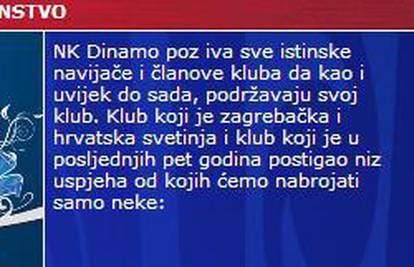 Maminjo moli za podršku Dinamu: Poziv na jedinstvo