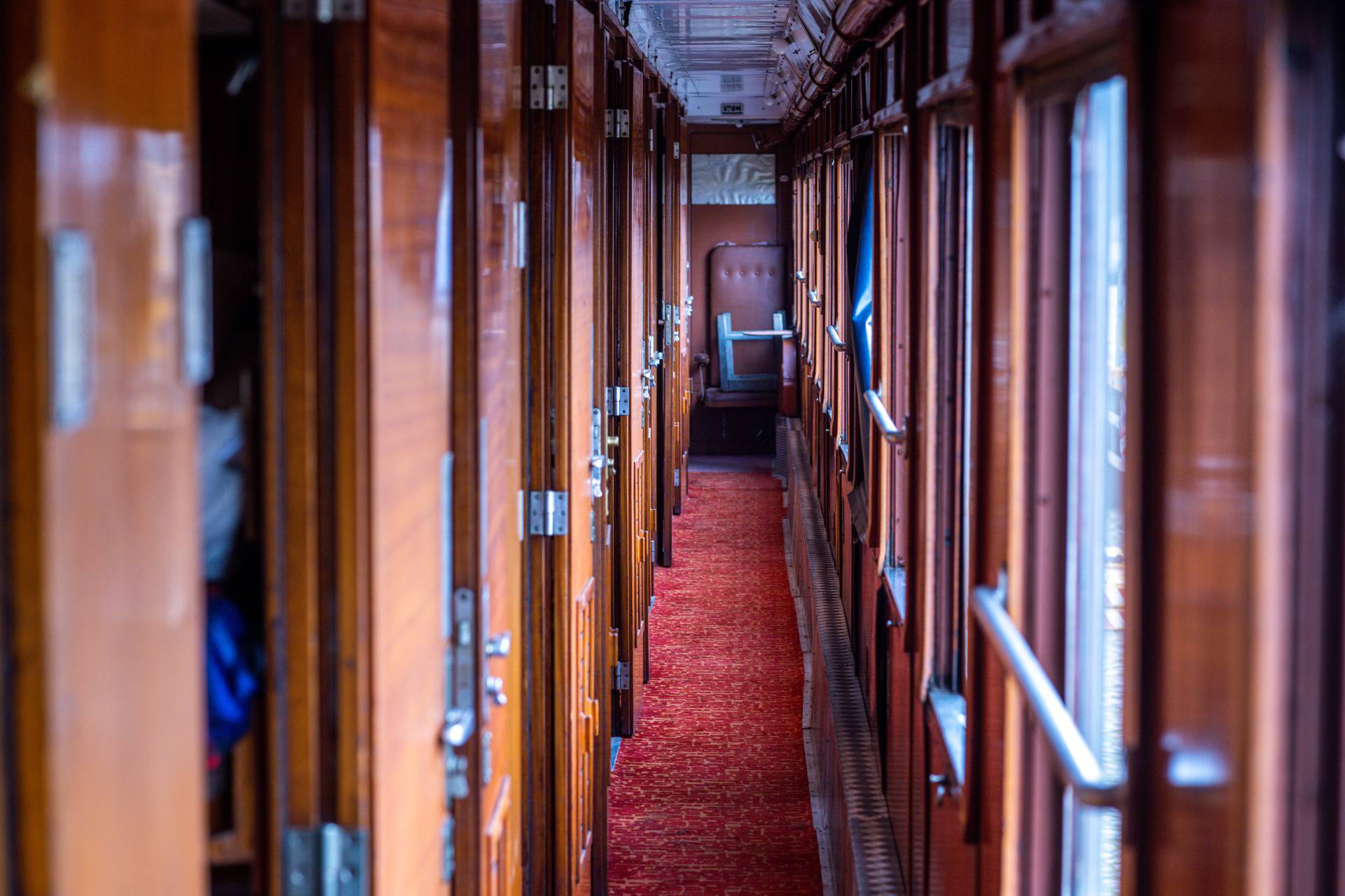 Sleeping car of the Orient Express in a new location