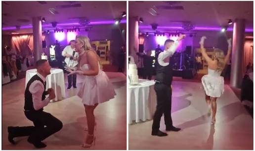VIDEO I ova svadba s Balkana je hit! Tortu voze, a mlada se vrti. Svi komentiraju kratku haljinu