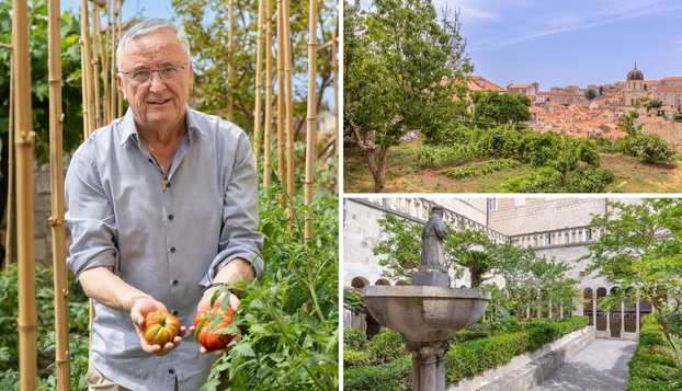 FOTO Pogledajte kako svećenici u srcu Dubrovnika uzgajaju rajčice, krumpir i grožđe za vino