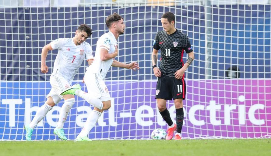 Utakmica četvrtfinala Europskog U21 prvesntva između Španjolske i Hrvatske