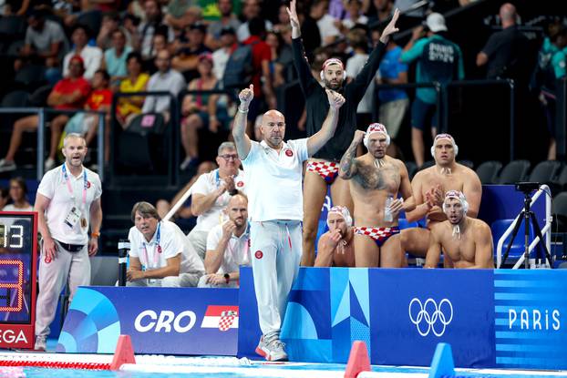 Susret Hrvatske i Španjolske u četvrtfinalu Olimpijskih igara u Parizu