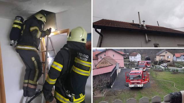 Električni kabel izazvao požar: Izgorio krov kuće kod N. Marofa