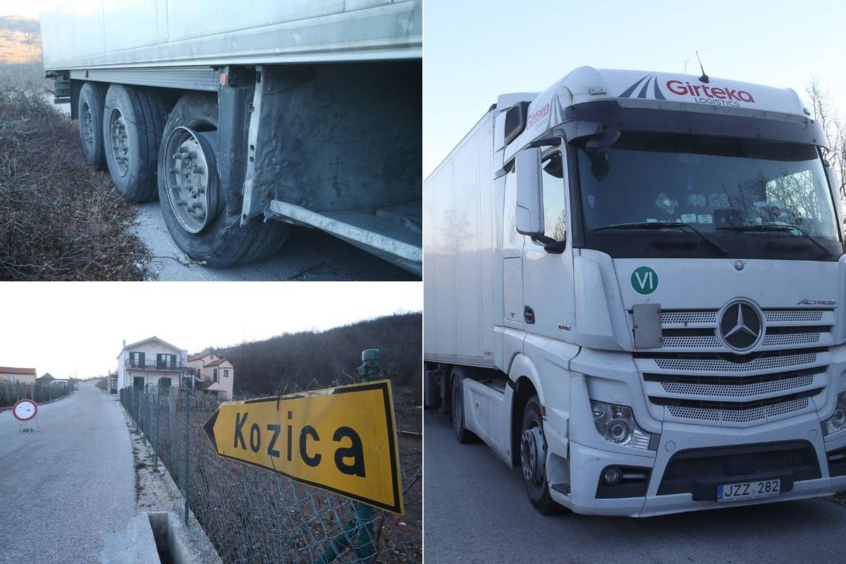 Zaglavio na brdu s kamionom punim sira: 'A ne znam ceste'