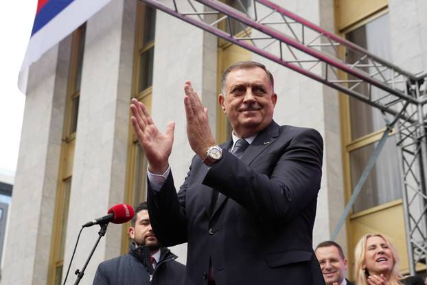 Banja Luka: Skup podrške Miloradu Dodiku nakon izricanja presude