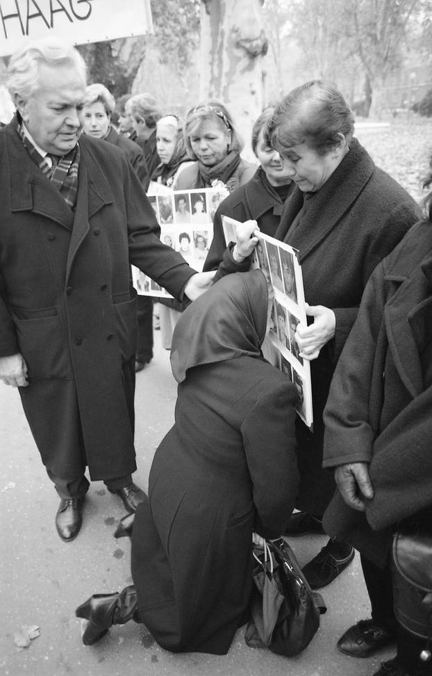 Prosvjed u Zagrebu za sve nastale u Vukovaru, 13.11.1995.
