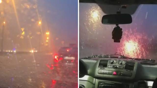 VIDEO Kolaps na A1: 'Padala je tuča veličine oraha, svi auti su stali, užas! Cesta je bila bijela'