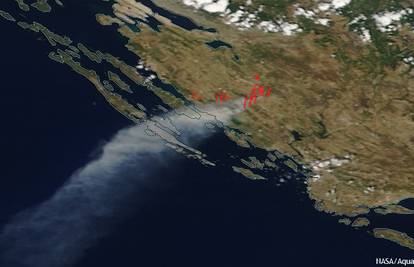 Snimka iz svemira: NASA-in satelit snimio pakao kod Zadra