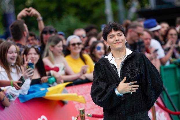 Eurovision Song Contest's 'Turquoise Carpet' event in Vienna
