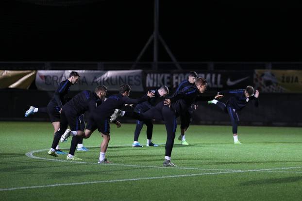 Rijeka: Trening hrvatske nogometne reprezentacije na stadionu na Rujevici