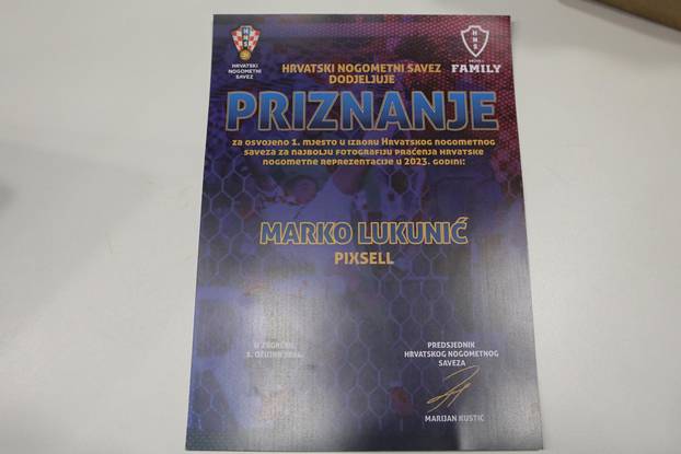 Pixsellov fotoreporter Marko Lukunić dobitnik nagrade za najbolju fotografiju nogometne reprezentacije 