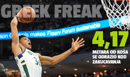 Monstruozno zakucao! Greek Freak letio više od četiri metra