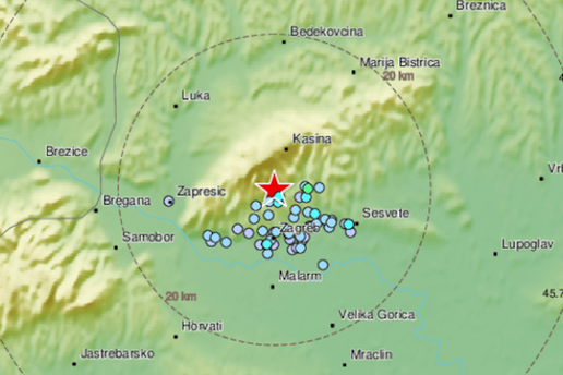 Opet se treslo: Potres od 2,4 Richtera probudio Zagrepčane