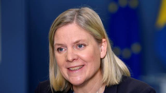 FILE PHOTO: Sweden's Minister of Finance Magdalena Andersson