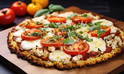 Super zdrava pizza sa tijestom od cvjetače za prste polizati